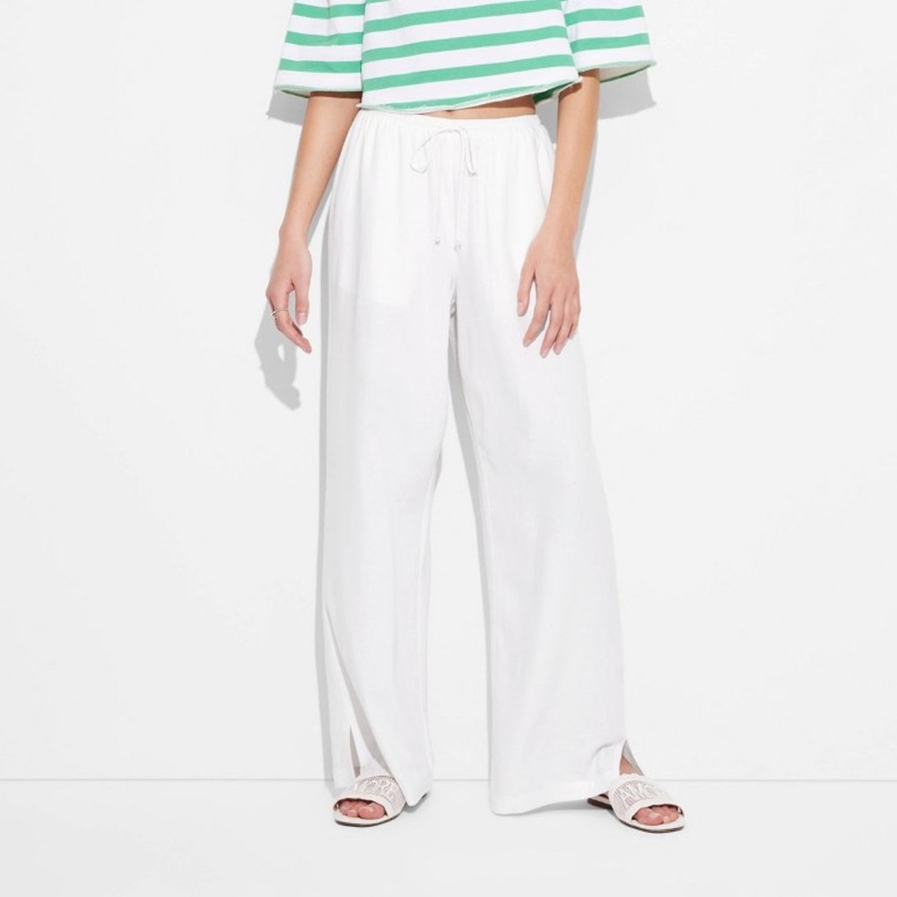 NWT Wild Fable White Linen Pants XS